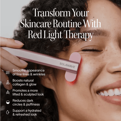 Solawave 4 - in - 1 Radiant Renewal Skincare Wand with Red Light Therapy - The Look and Co