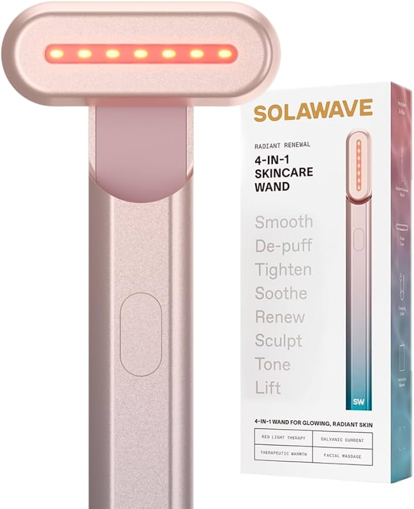 Solawave 4 - in - 1 Radiant Renewal Skincare Wand with Red Light Therapy - The Look and Co