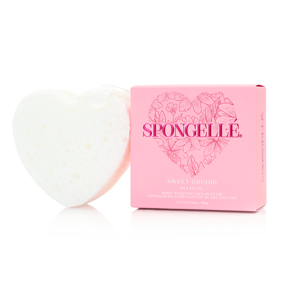 ‍Spongellé Heart Shaped Body Wash Infused Buffers (100% off) - The Look and Co