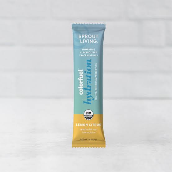 Sprout Living Colorfuel Hydration Hydrating - Lemon Citrus Hydration Blend Trial - The Look and Co