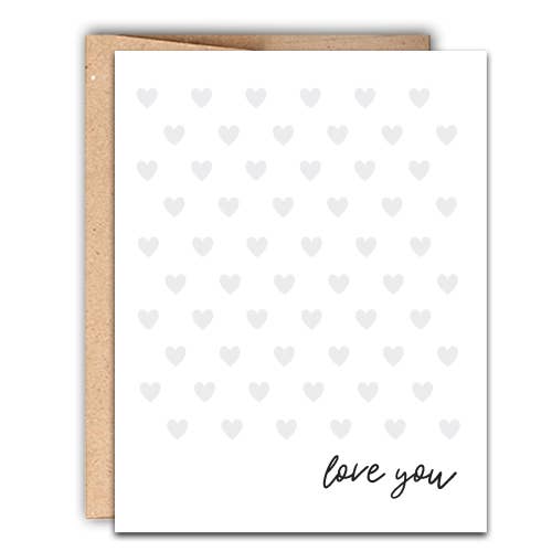 Stack Paper Press - Love You Letterpress Card - The Look and Co