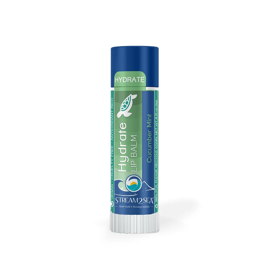 Stream2Sea Cucumber Mint Hydrate Lip Balm - The Look and Co