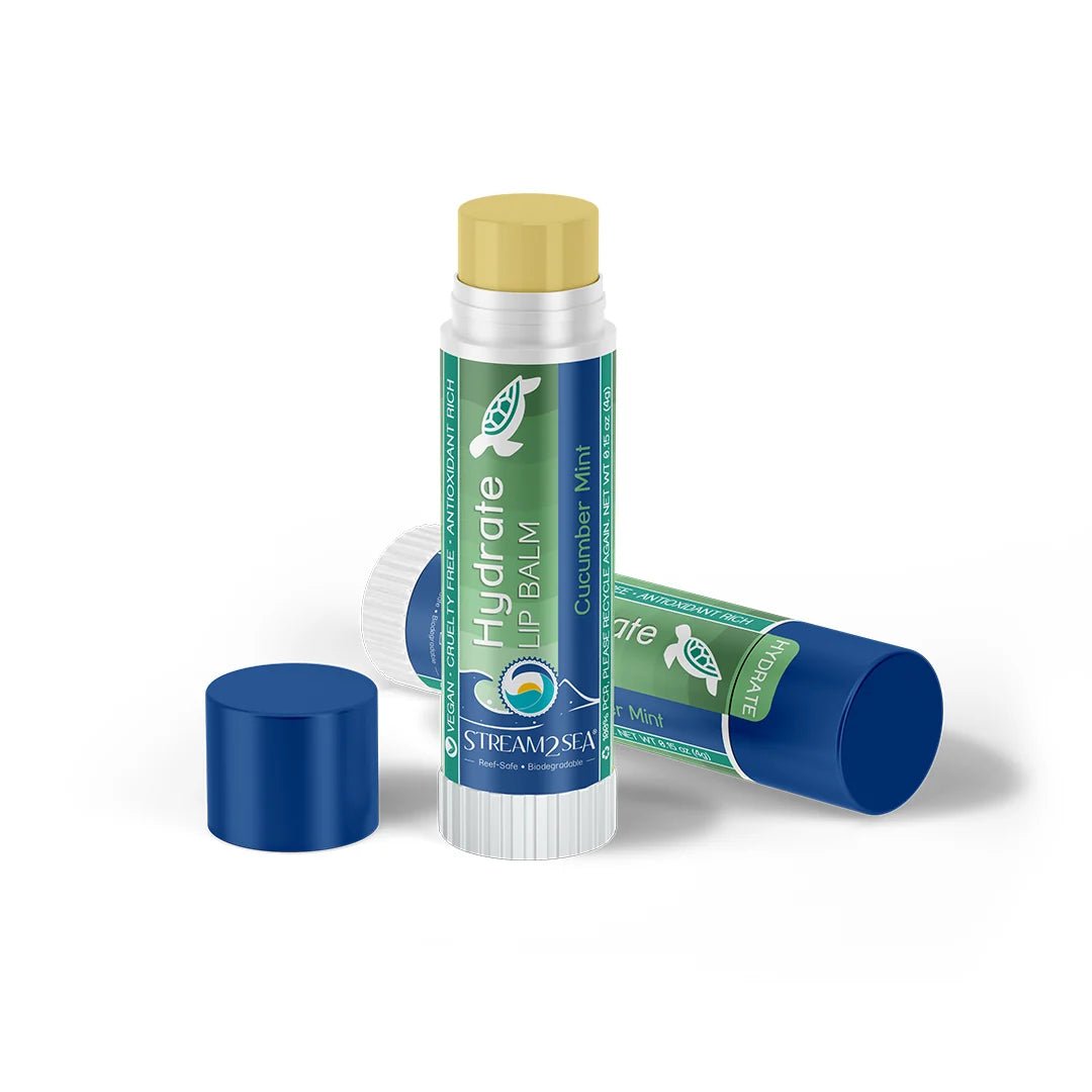 Stream2Sea Cucumber Mint Hydrate Lip Balm - The Look and Co