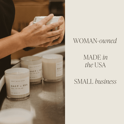 Sweet Water Decor - Coastal Lemon 11 oz Soy Candle - Home Decor &amp; Gifts - The Look and Co