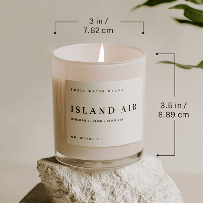Sweet Water Decor - Coastal Lemon 11 oz Soy Candle - Home Decor &amp; Gifts - The Look and Co