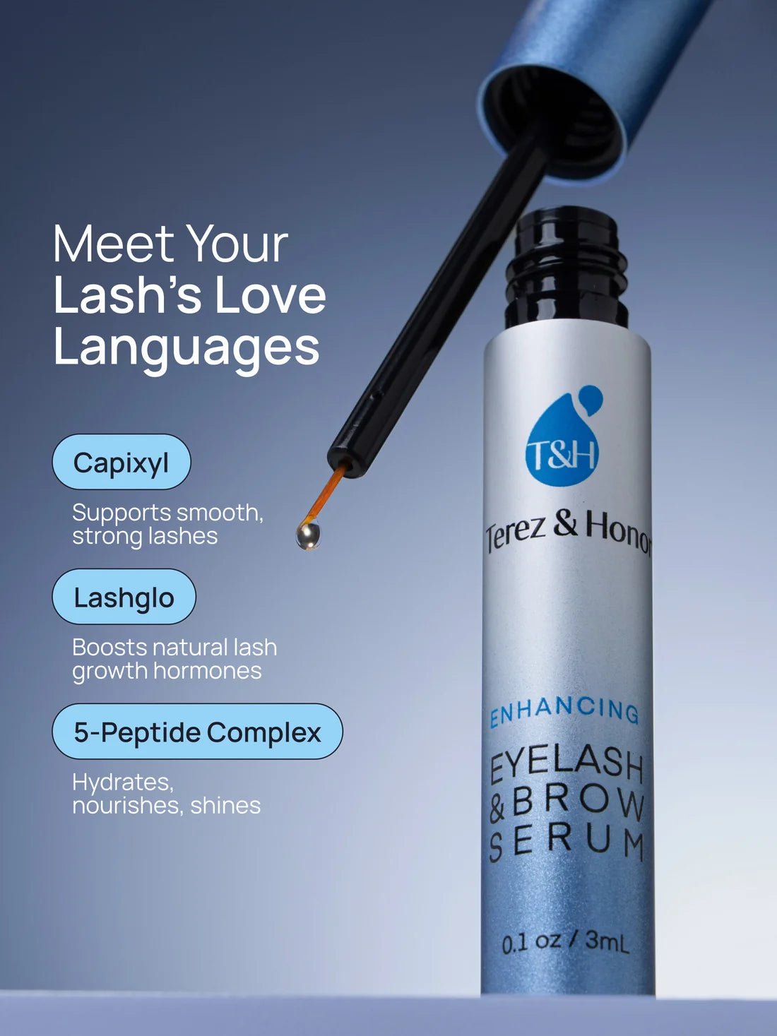 Terez &amp; Honor Enhancing Eyelash &amp; Brow Serum - The Look and Co