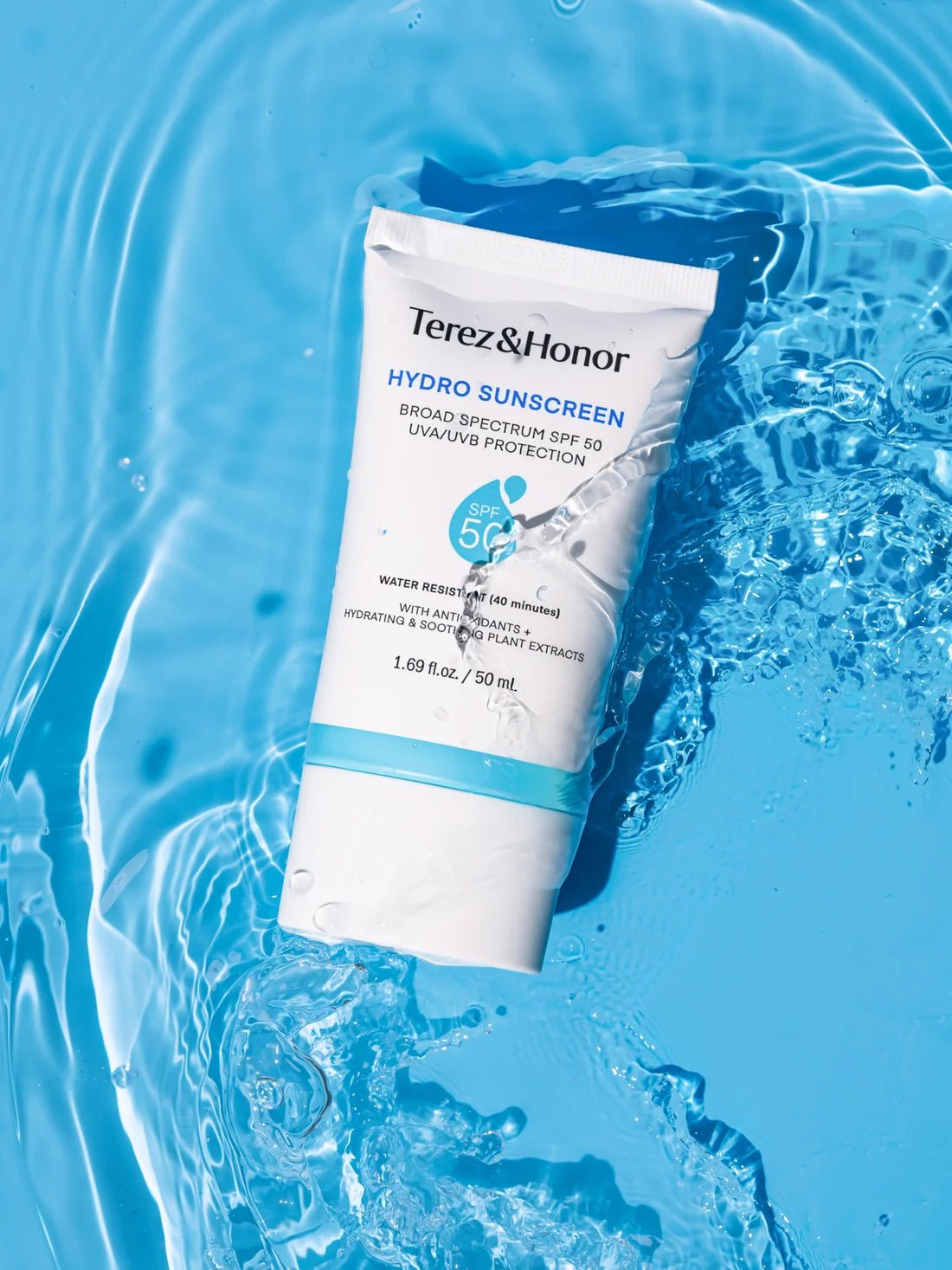 Terez &amp; Honor Hydro Face Sunscreen SPF 50 - The Look and Co