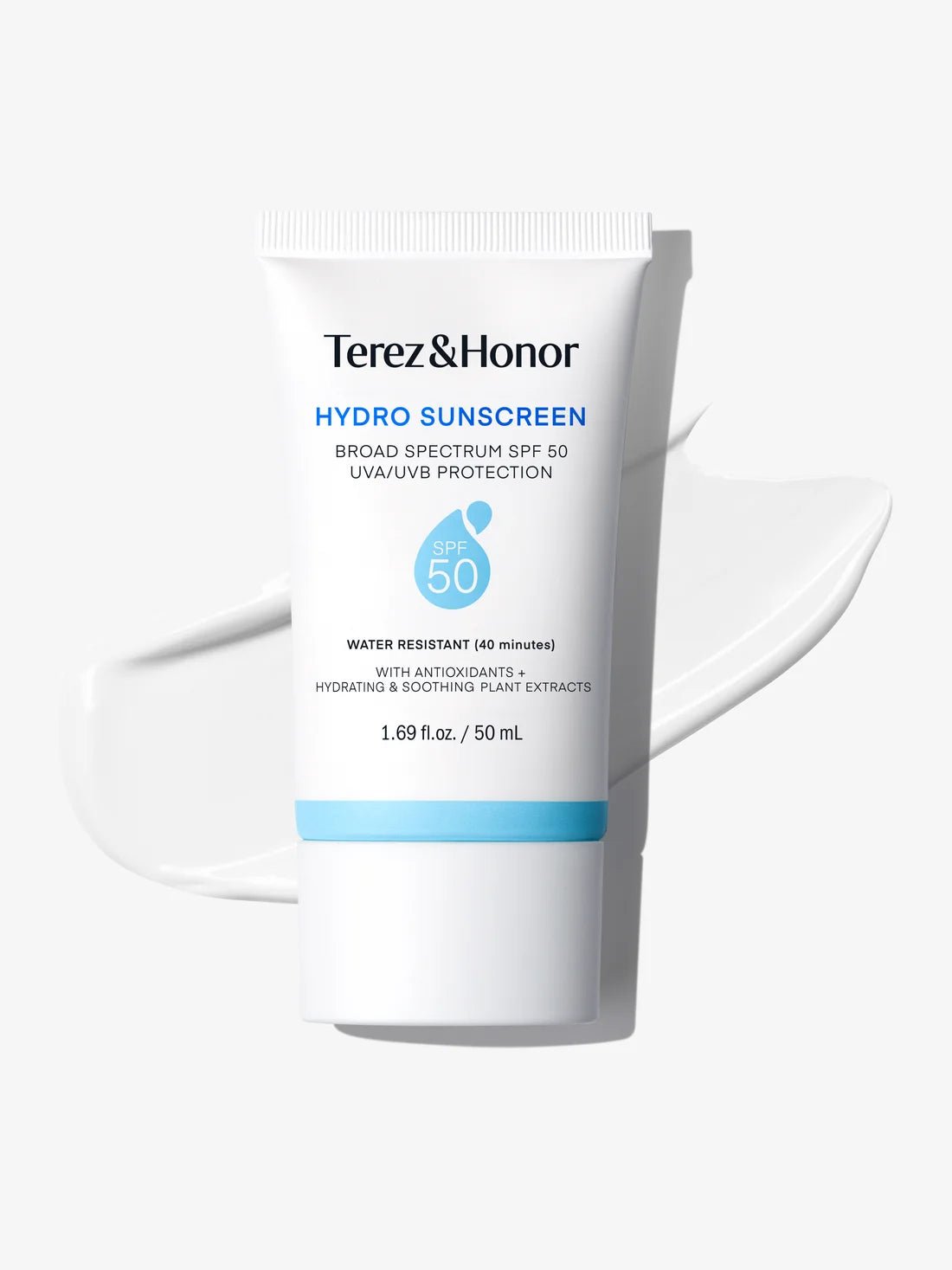 Terez &amp; Honor Hydro Face Sunscreen SPF 50 - The Look and Co