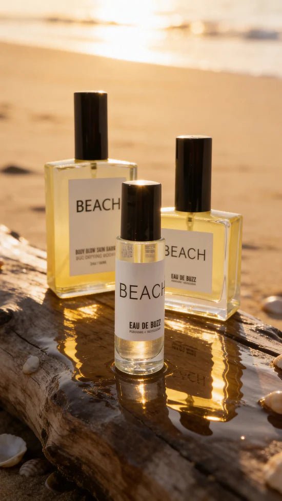 The Buzz BEACH Body Glow + Bug Defying Beauty Oil - The Look and Co