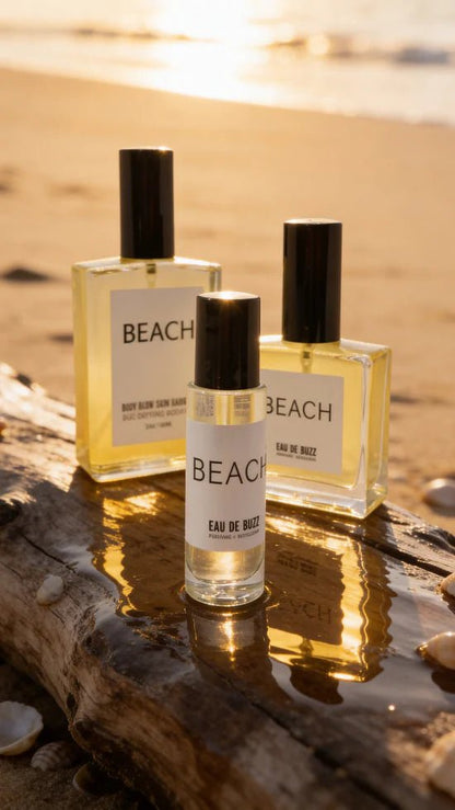 The Buzz BEACH Eau De Parfum + Bug Defying Repellent - The Look and Co
