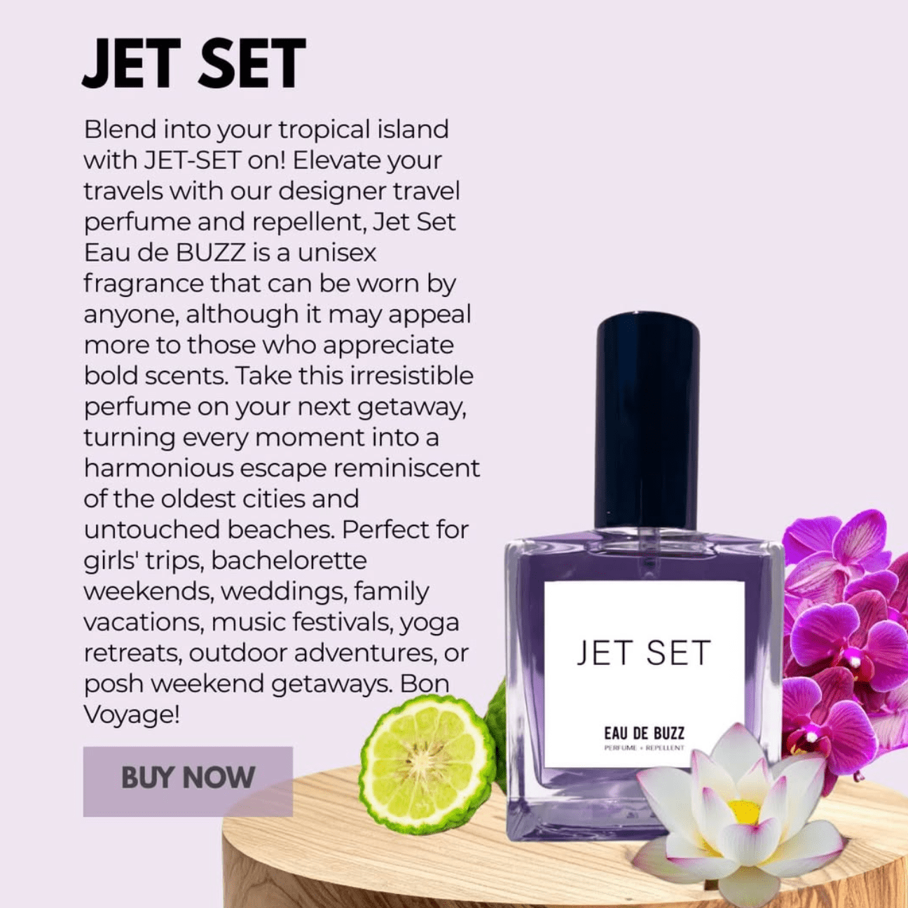 The Buzz Jet Set / Travel Eau de Parfum + Bug Defying Repellent (UNISEX) - The Look and Co