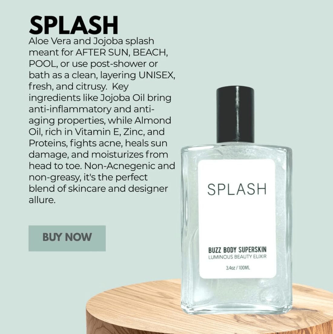 The Buzz SPLASH After Sun / Skin Elixir + Bug Defying Repellent Spray - The Look and Co