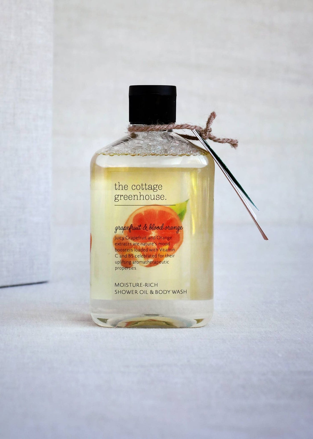 The Cottage Greenhouse - Grapefruit &amp; Blood Orange Shower Oil &amp; Body Wash - The Look and Co