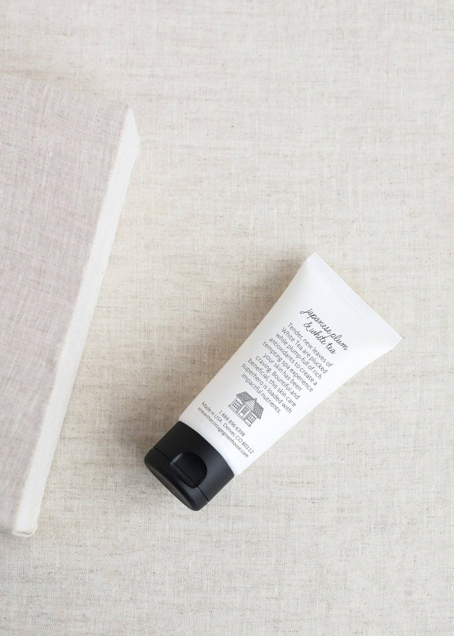 The Cottage Greenhouse - Japanese Plum &amp; White Tea Travel Hand Cream - The Look and Co