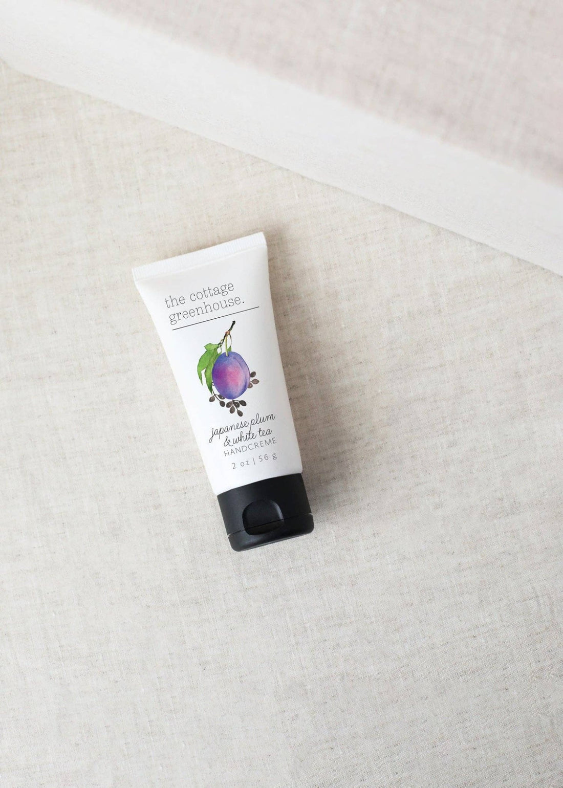 The Cottage Greenhouse - Japanese Plum &amp; White Tea Travel Hand Cream - The Look and Co
