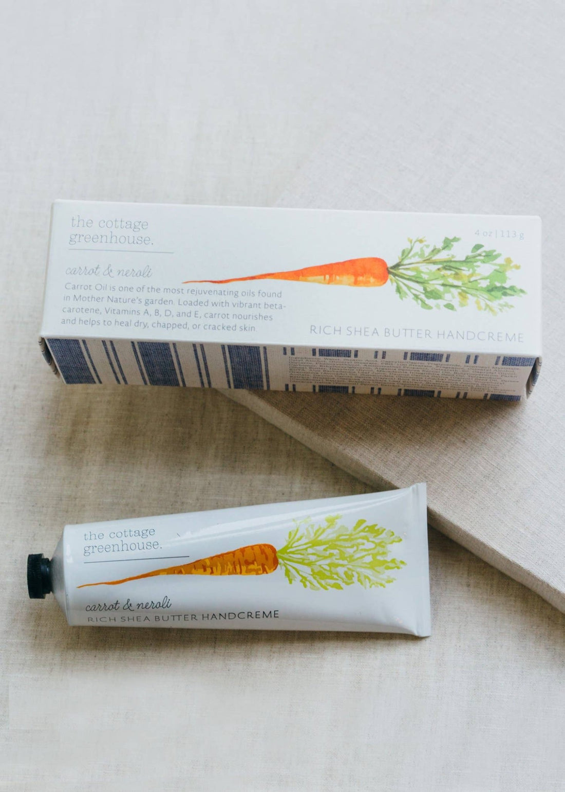The Cottage Greenhouse - Shea Butter Handcreme - Carrot and Neroli - The Look and Co