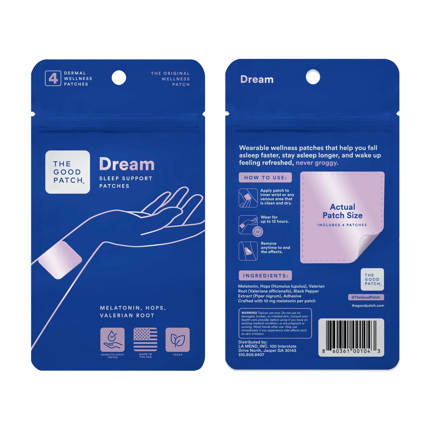 The Good Patch Dream – Sleep Support Patches - The Look and Co