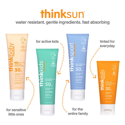 Think - Baby Clear Zinc Sunscreen Sensitive Skin SPF 50 3 oz - The Look and Co