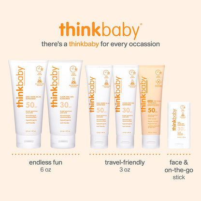 Think - Baby Clear Zinc Sunscreen Sensitive Skin SPF 50 3 oz - The Look and Co