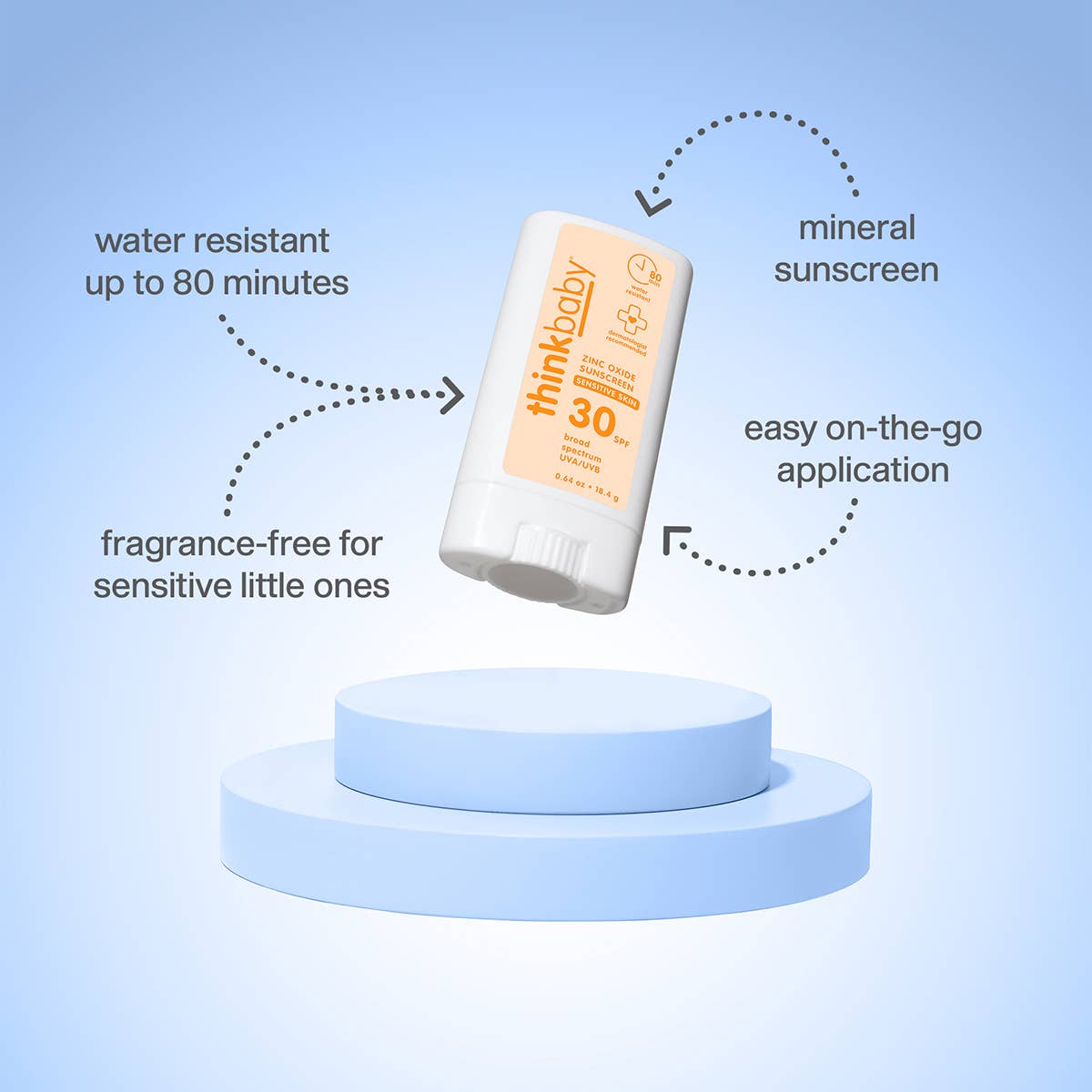 Think - Baby Sensitive Skin Sunscreen Stick SPF 30 - The Look and Co