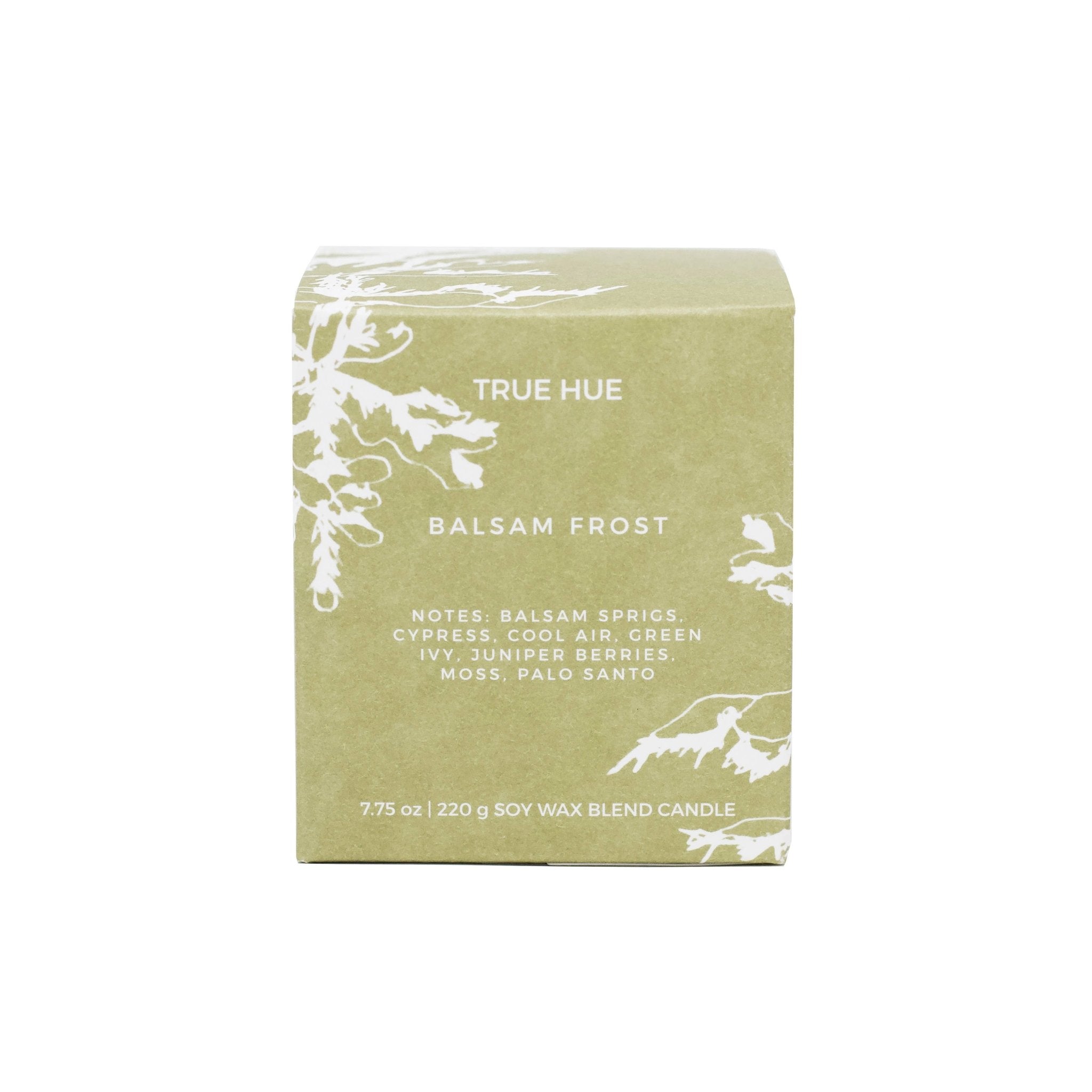 True Hue - Balsam Frost Candle - The Look and Co