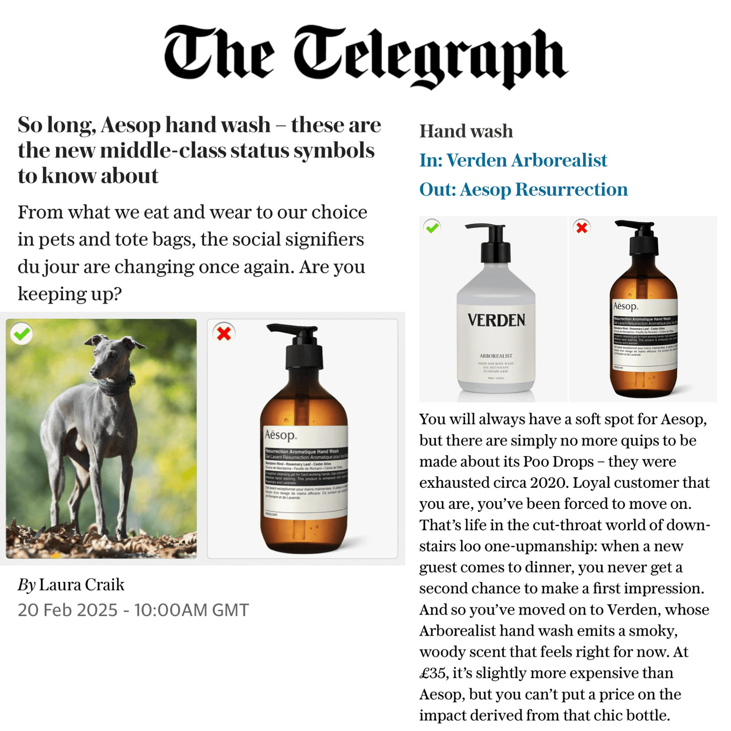 Verden - ARBOREALIST HAND AND BODY WASH, SOAP 100% Vegan, Cruelty Free - The Look and Co