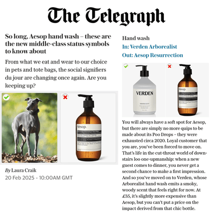 Verden - ARBOREALIST HAND AND BODY WASH, SOAP 100% Vegan, Cruelty Free - The Look and Co