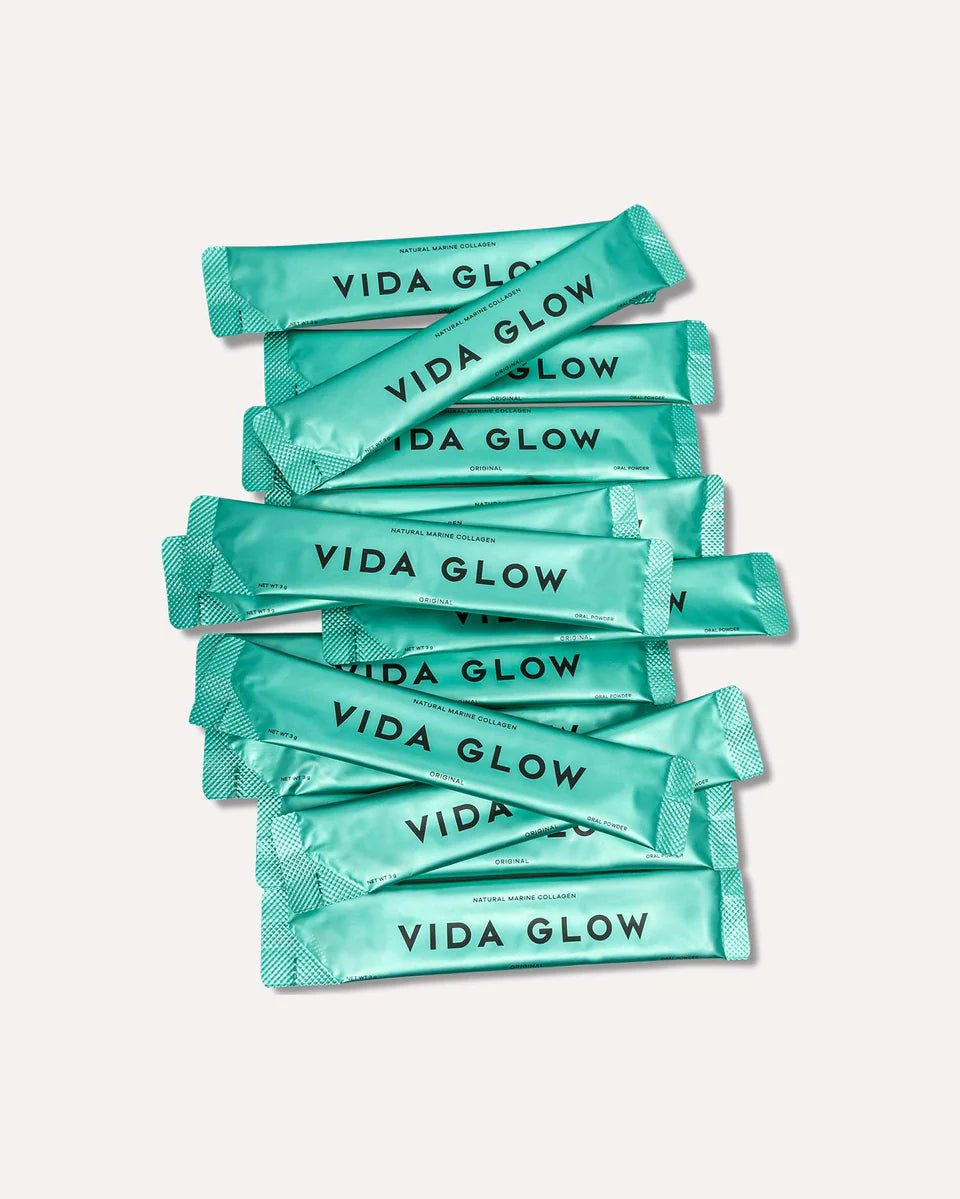 Vida Glow Natural Marine Collagen Sachets – Original - The Look and Co