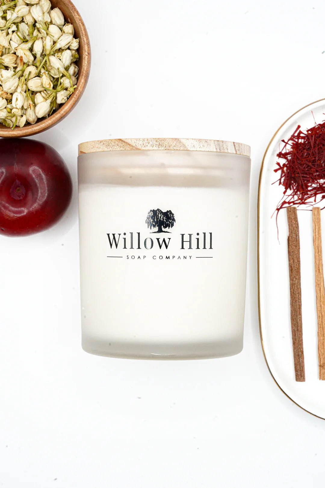 Willow Hill Saffron Rouge Soy Candle - The Look and Co