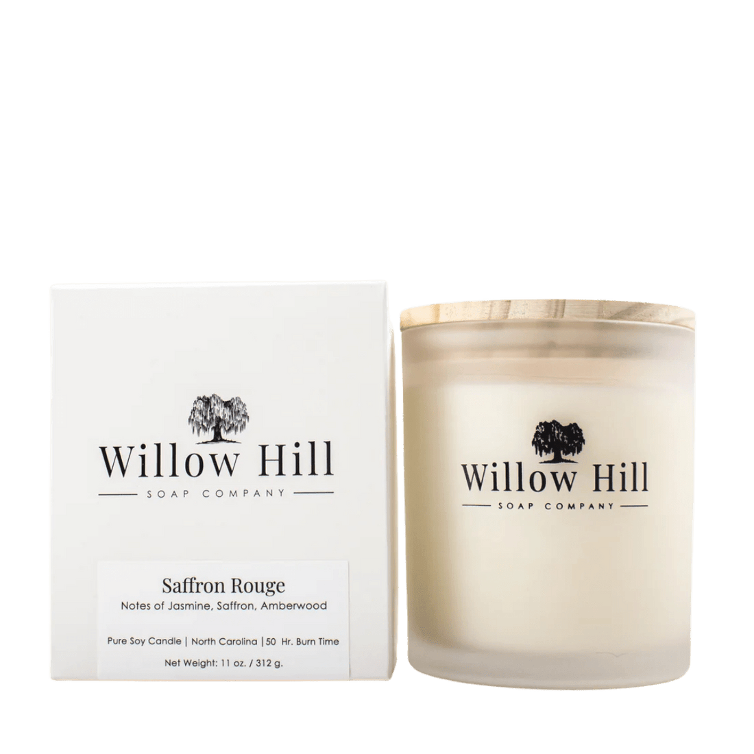 Willow Hill Saffron Rouge Soy Candle - The Look and Co