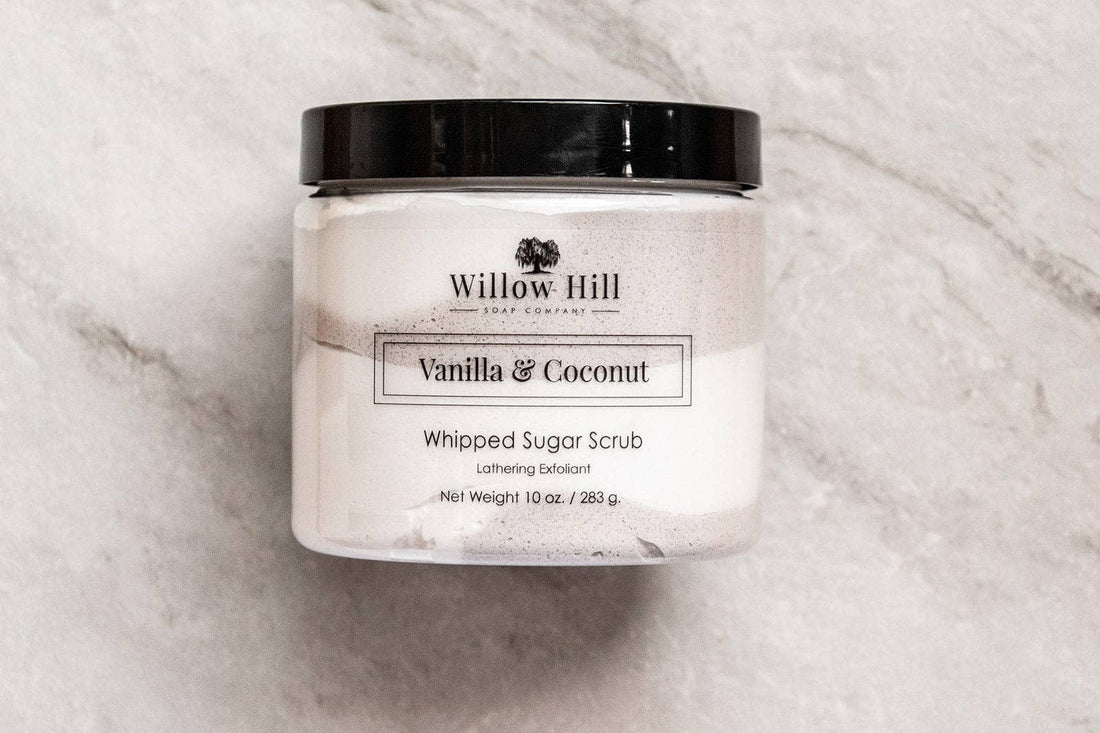 Willow Hill Vanilla &amp; Coconut Whipped Sugar Scrub - The Look and Co