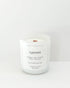 yam collective - Cypress - 10 oz eucalyptus + spruce Matte White Glass Candle - The Look and Co