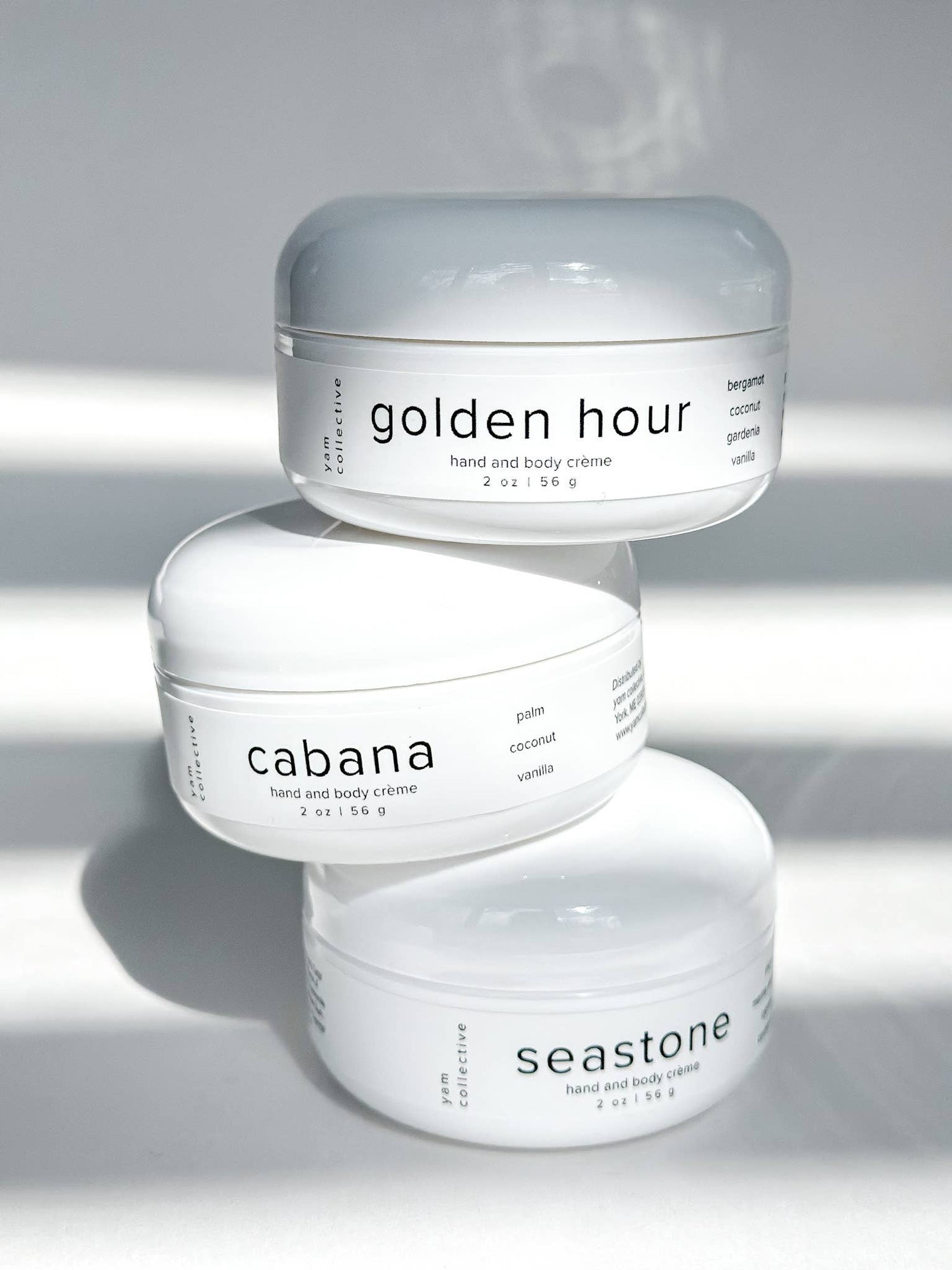 yam collective - Hand + body creme: cabana /vanilla, palm, coconut - The Look and Co