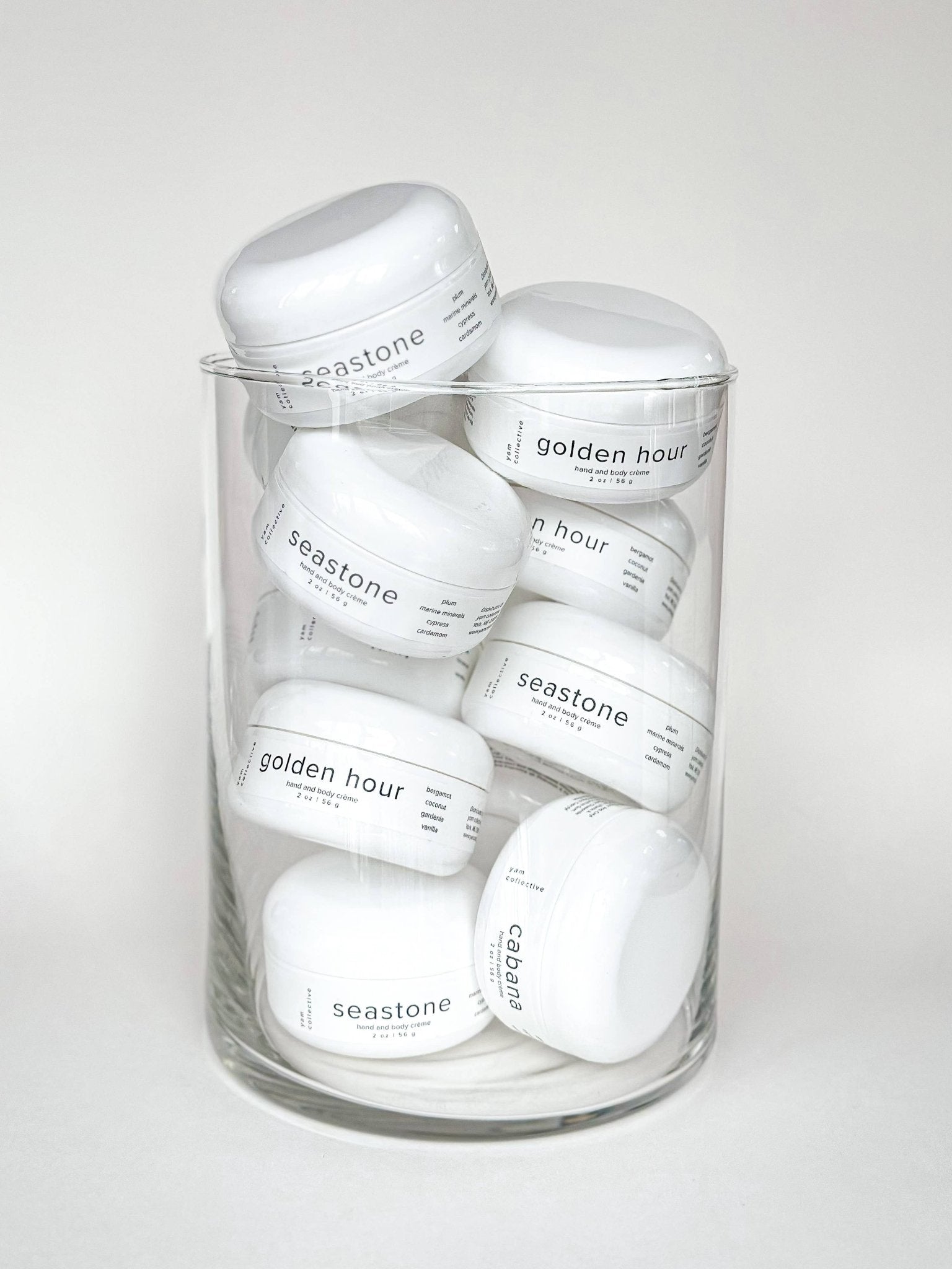 yam collective - Hand + body creme: cabana /vanilla, palm, coconut - The Look and Co