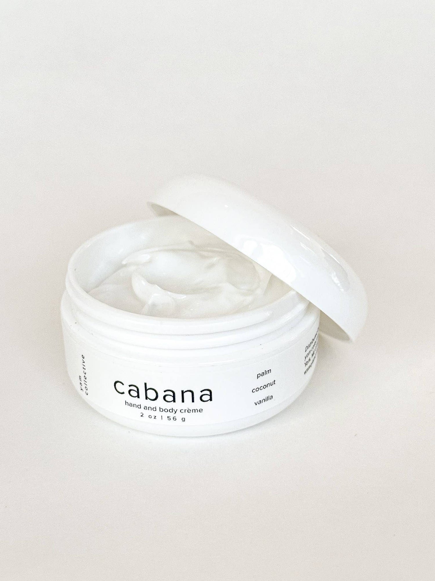 yam collective - Hand + body creme: cabana /vanilla, palm, coconut - The Look and Co