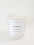 yam collective - Manifest - 13 oz Cactus Blossom Matte White Glass Candle - The Look and Co