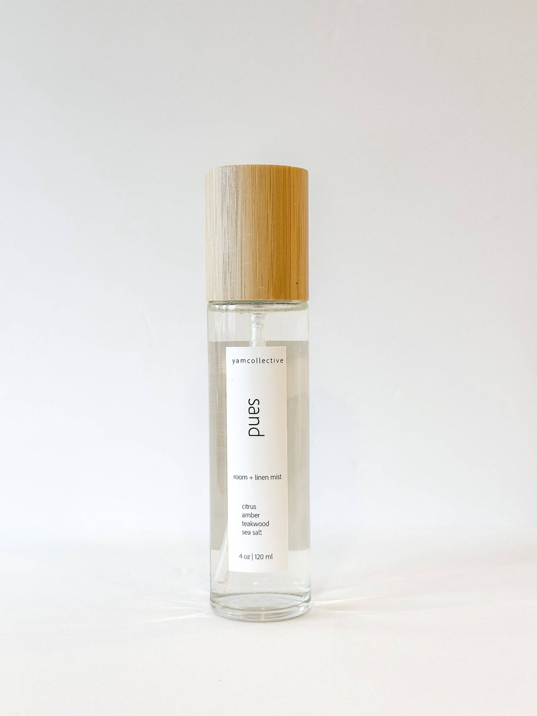 yam collective - Sand - 4 oz Citrus + Teakwood Room &amp; Linen Mist - The Look and Co