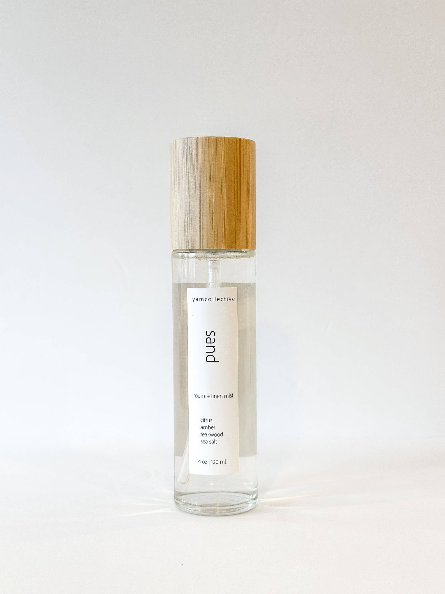 yam collective - Sand - 4 oz Citrus + Teakwood Room &amp; Linen Mist - The Look and Co