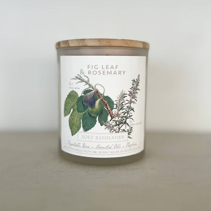 Zoet Bathlatier - Fig Leaf &amp; Roesmary / Botanical Candle Collection - The Look and Co